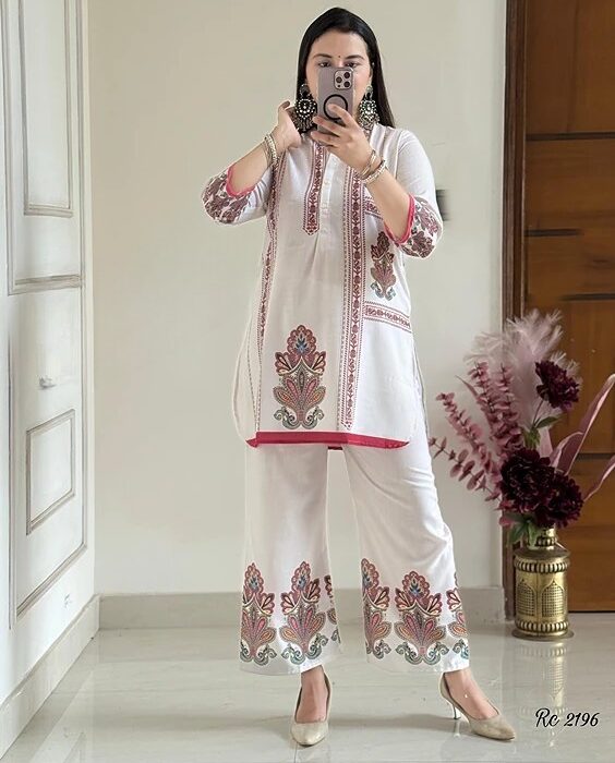 Premium Stylish Modern Printed Two Piece Co-Ord Set