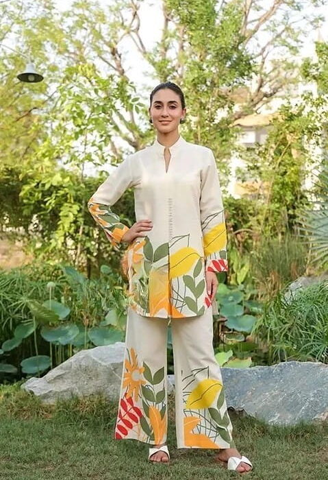 Premium Stylish Modern Printed Two Piece Co-Ord Set