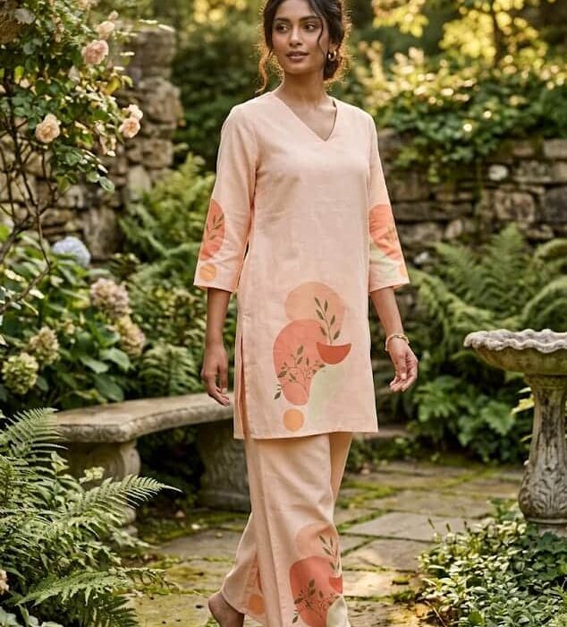 Premium Stylish Modern Printed Two Piece Co-Ord Set