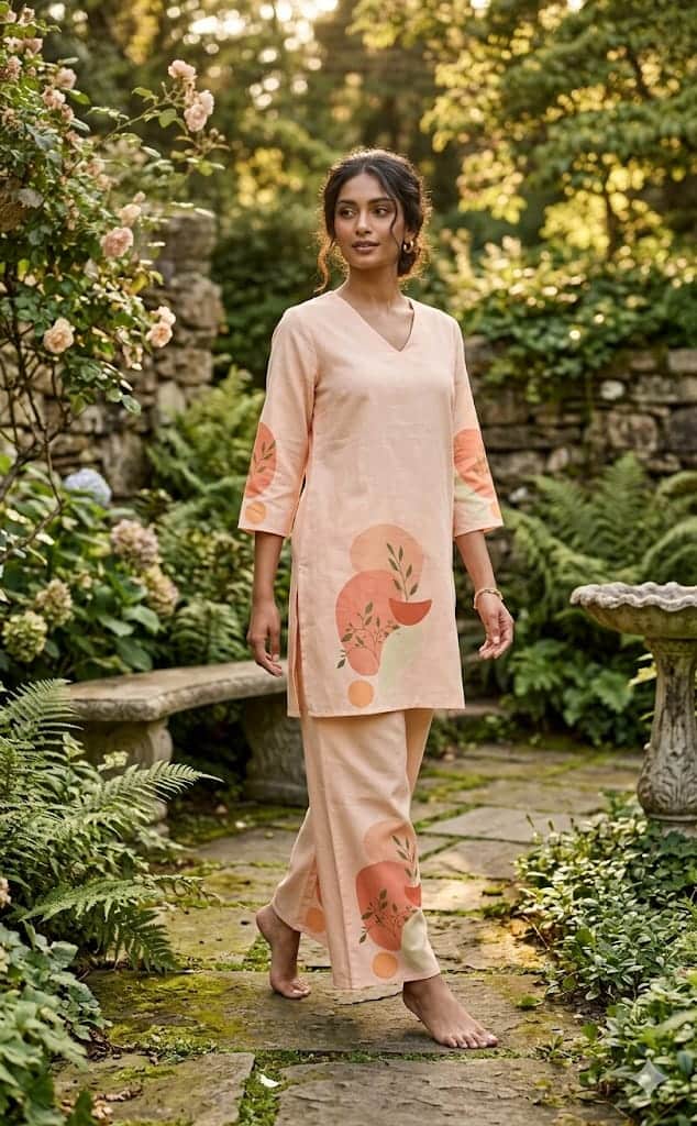 Premium Stylish Modern Printed Two Piece Co-Ord Set