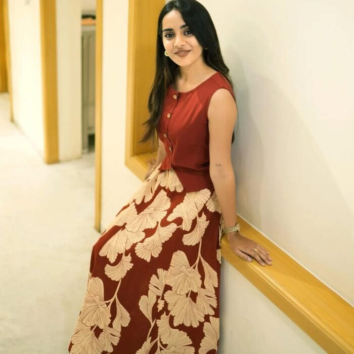 Premium Red Color Two Piece Set