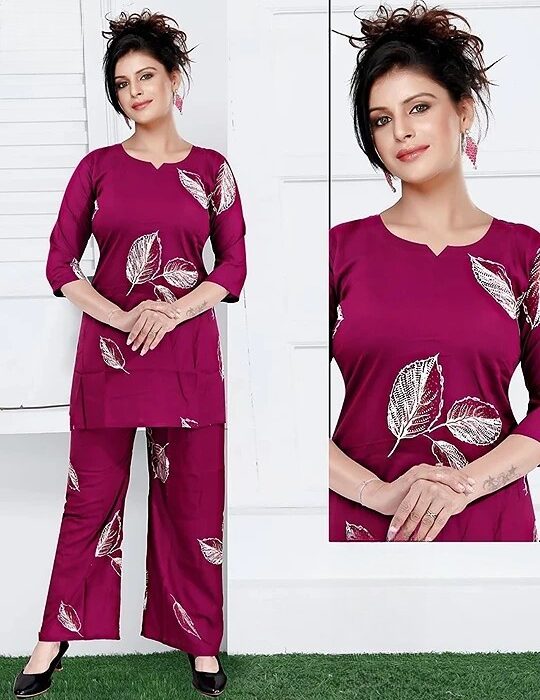 Premium Cotton Printed Two Piece Co-Ord Set