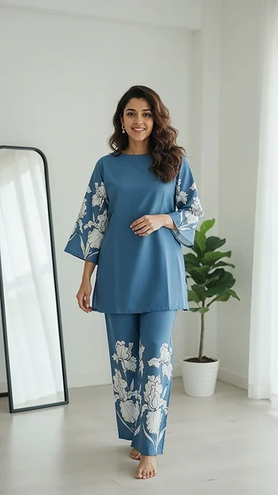 Blue Blossom Imported Rayon Premium Cordset